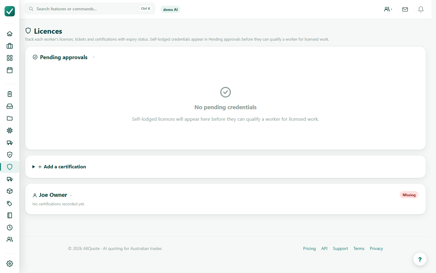 Manage licences and compliance - Open licences